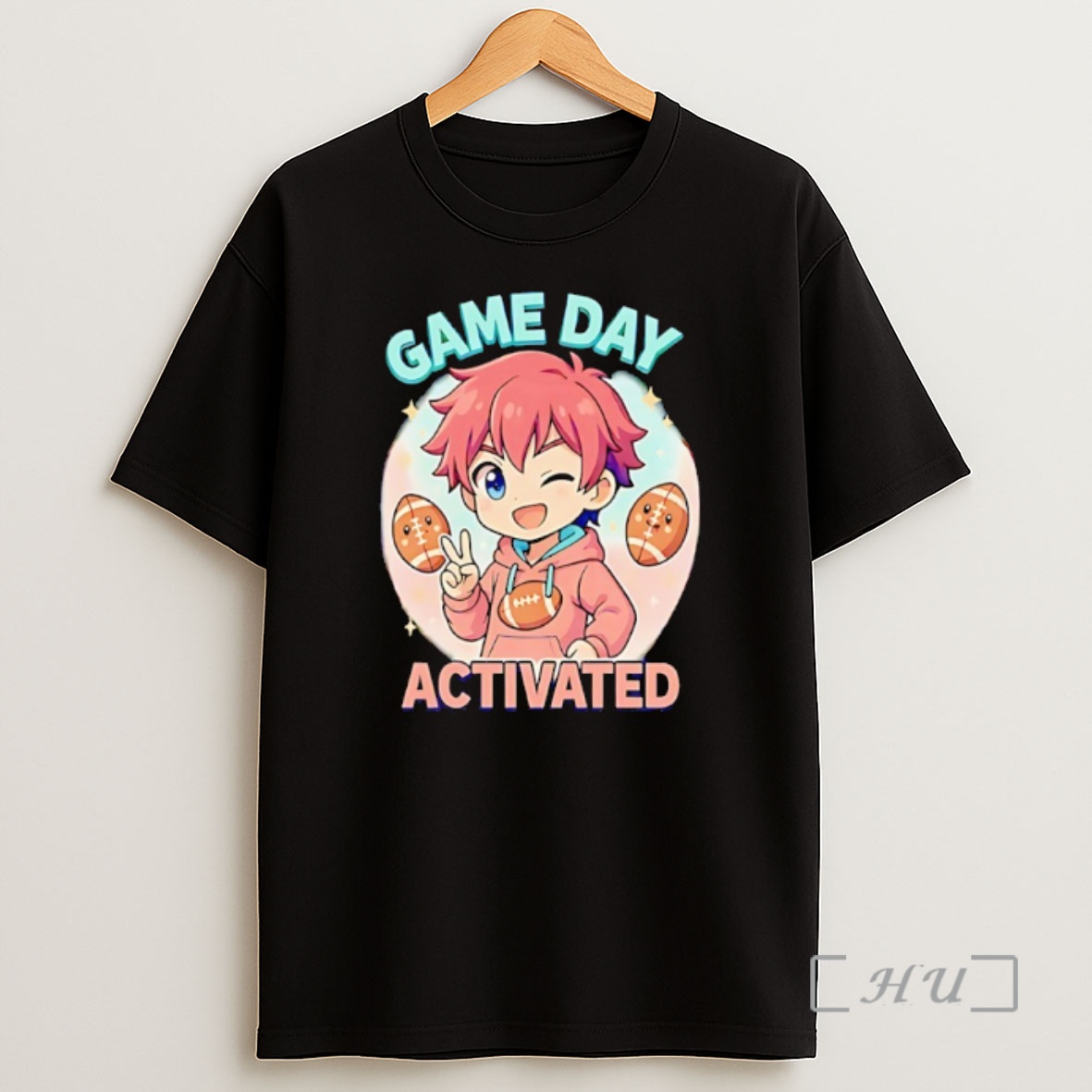 Officials Game Day Activated Anime Chibi Football Shirt Sweatshirt Tee