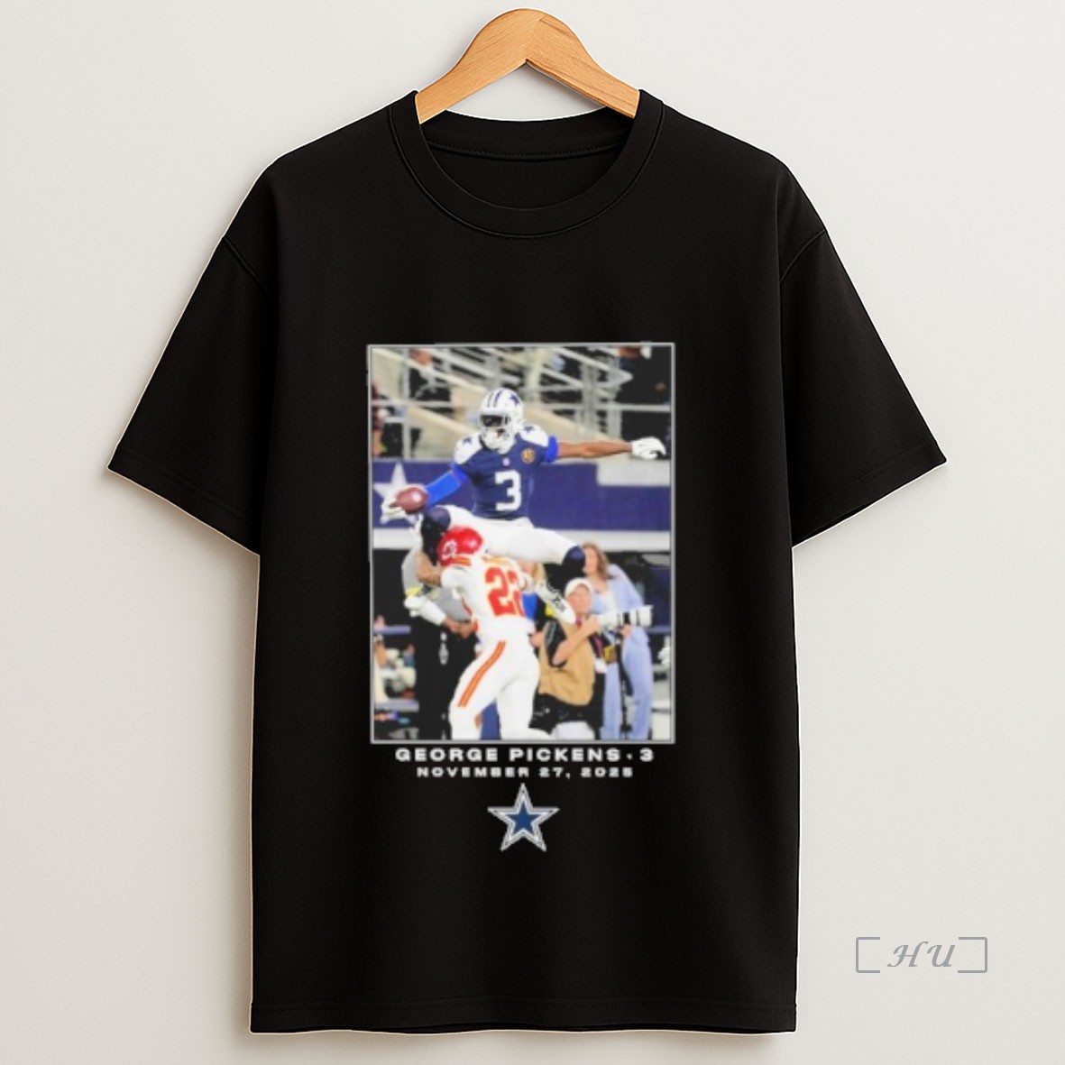 Officials George Pickens Black Dallas Cowboys Nfl 30 2025 Logo Premium Shirt Sweatshirt Tee