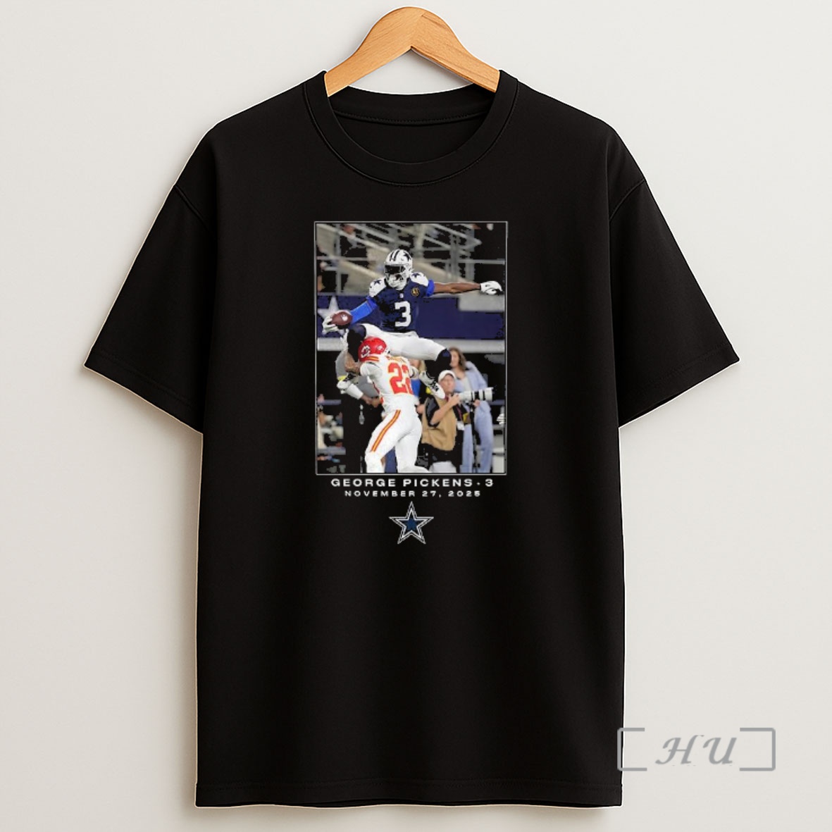 Officials George Pickens Number 3 Dallas Cowboys Nfl Week 13 2025 Moment Premium Shirt Sweatshirt Tee
