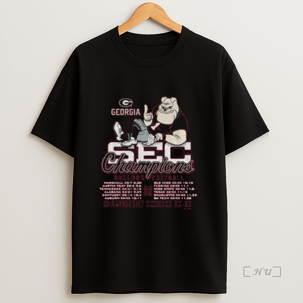 Officials Georgia Bulldogs 2025 Sec Football Champions Recap Premium Shirt Sweatshirt Tee