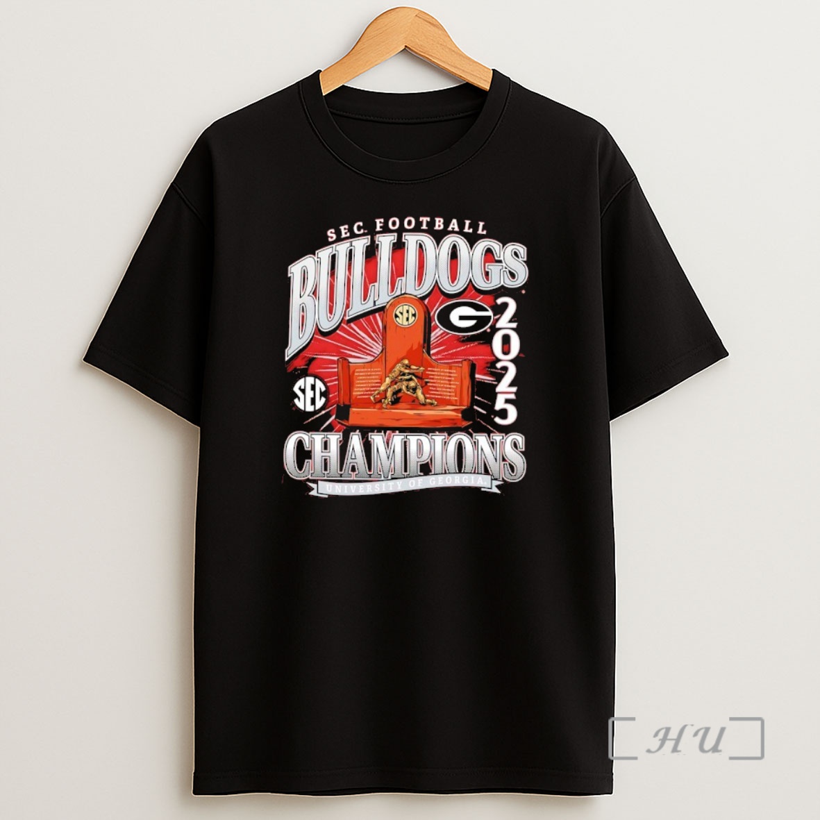 Officials Georgia Bulldogs 2025 Sec Football Champions Logo Shirt Sweatshirt Tee
