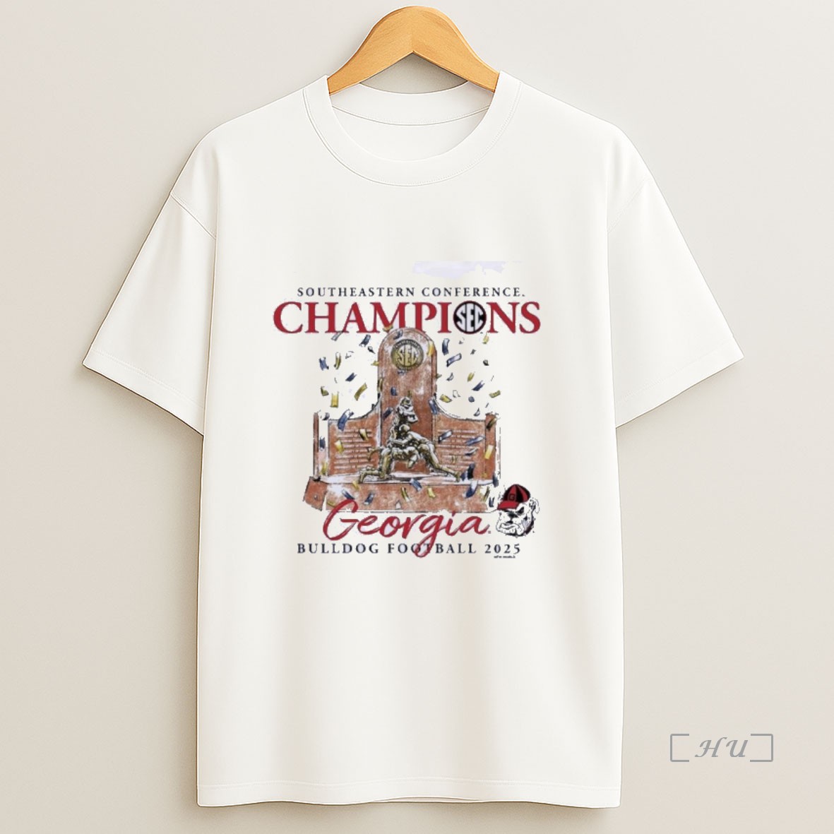 Officials Georgia Bulldogs 2025 Sec Football Conference Champions Trophy Premium Shirt Sweatshirt Tee