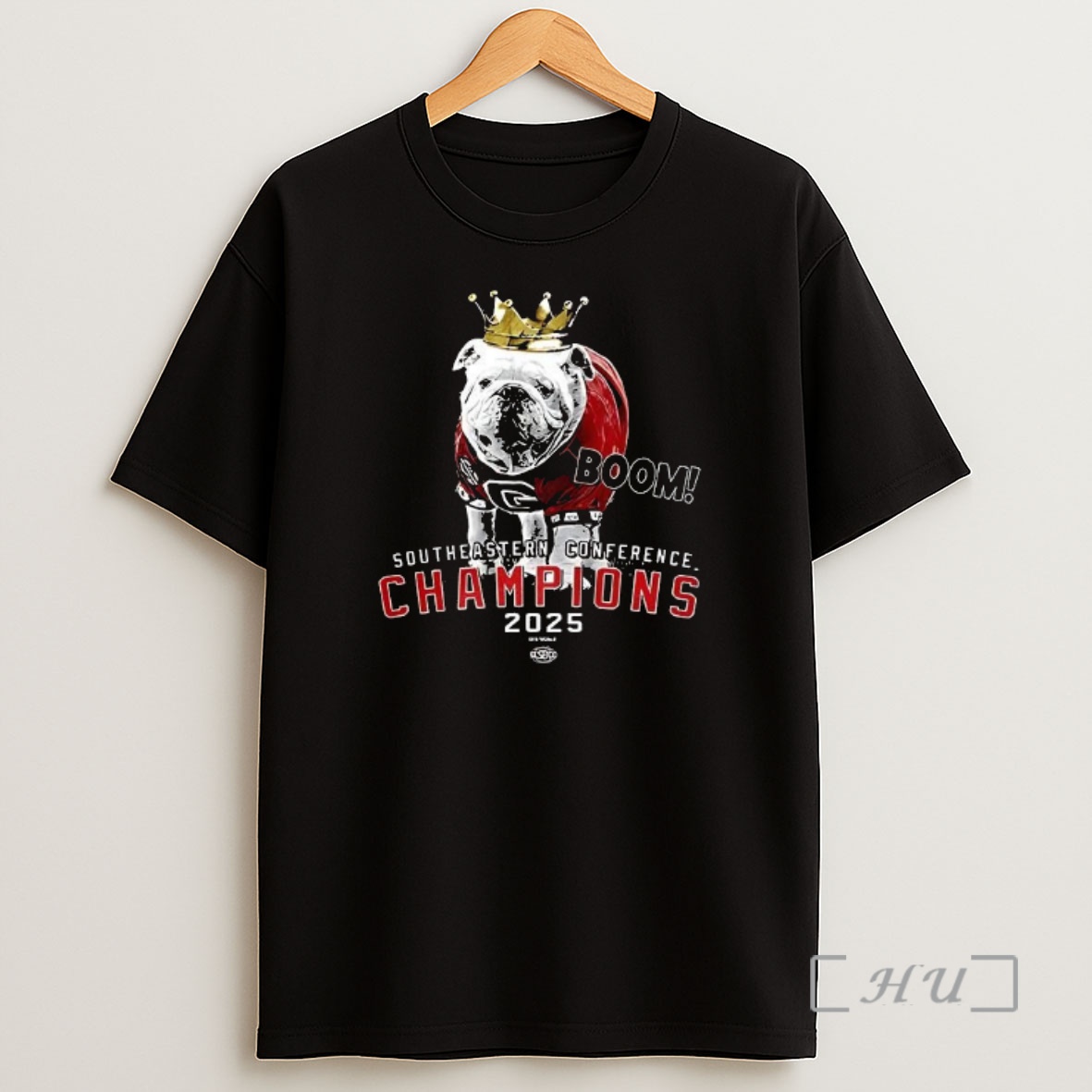 Officials Georgia Bulldogs Boom 2025 Sec Championship Mascot Premium Shirt Sweatshirt Tee