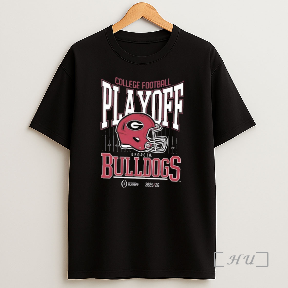 Officials Georgia Bulldogs College Football Playoff 2025 26 Helmet 2 Sided Shirt Sweatshirt Tee