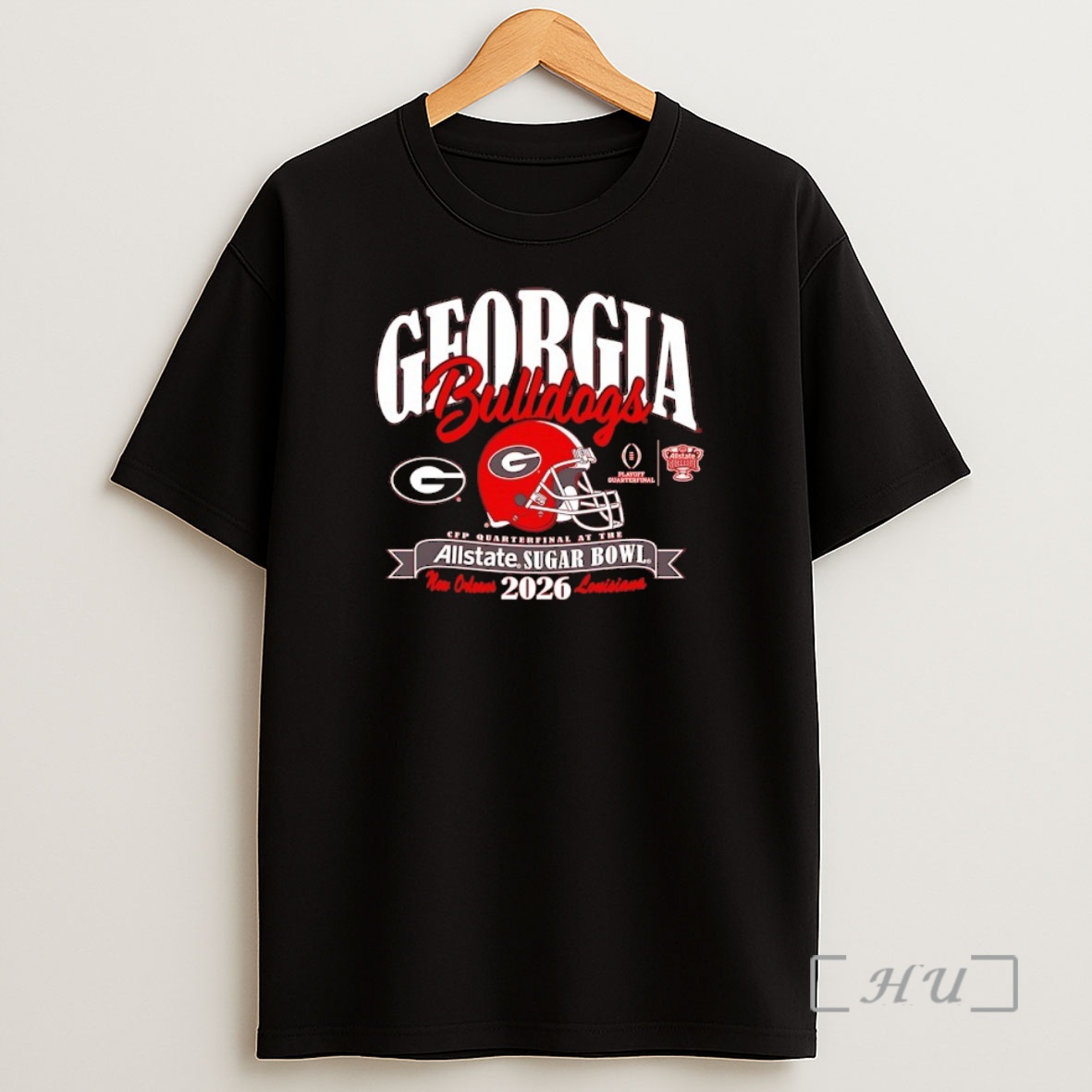 Officials Georgia Bulldogs College Football Playoff 2026 Allstate Sugar Bowl Helmet Shirt Sweatshirt Tee