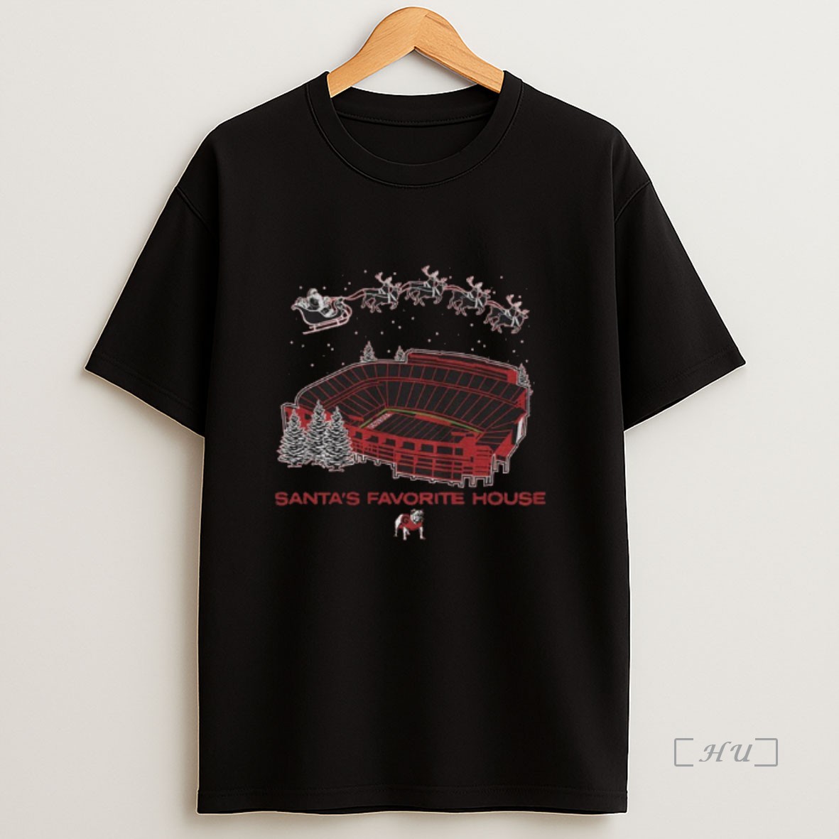 Officials Georgia Bulldogs Football Santas Favorite House Premium Shirt Sweatshirt Tee