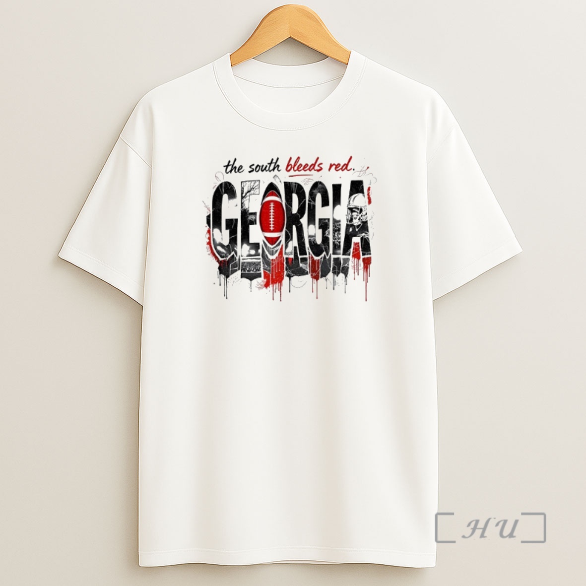 Officials Georgia Bulldogs Football The South Bleeds Red Lights Shirt Sweatshirt Tee