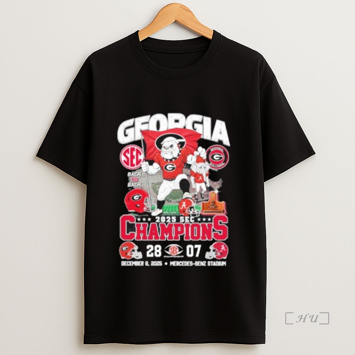 Officials Georgia Bulldogs Mascot Beat Alabama 2025 Sec Conference Champions Score Premium Shirt Sweatshirt Tee