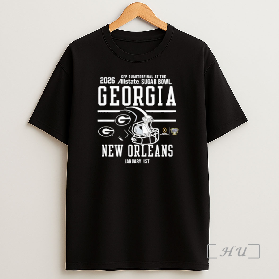 Officials Georgia Bulldogs Sugar Bowl Cfp Quarterfinal 2025 2026 Red Shirt Sweatshirt Tee