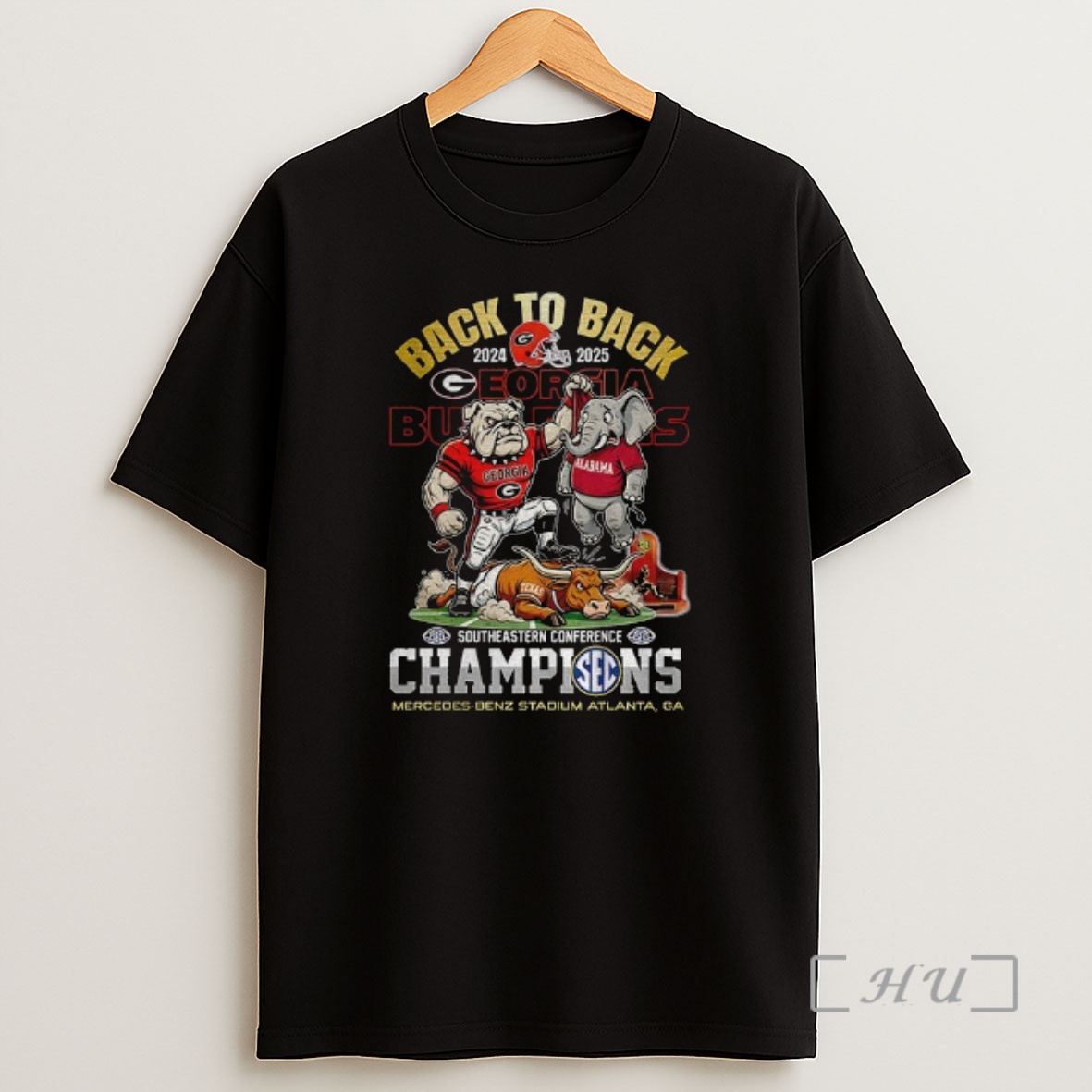 Officials Georgia Bulldogs Beat Texas Longhorn Vs Alabama Crimson Tide Back To Back Champions Sec Premium Shirt Sweatshirt Tee