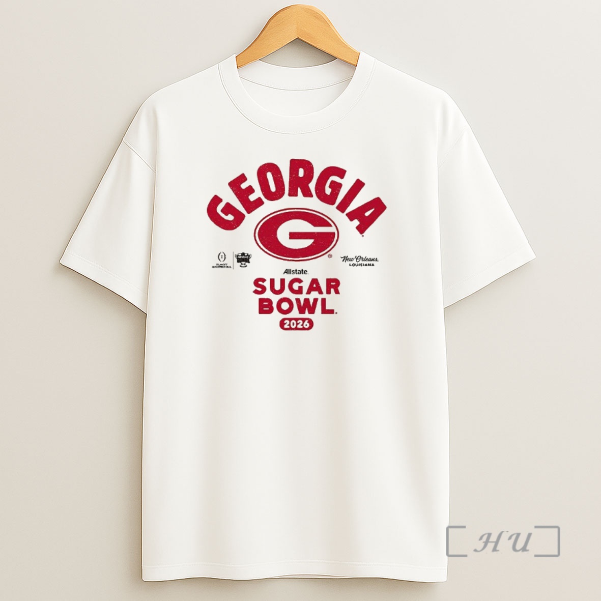 Officials Georgia Bulldogs Football Playoff 2026 Allstate Sugar Bowl Bound Logo Shirt Sweatshirt Tee