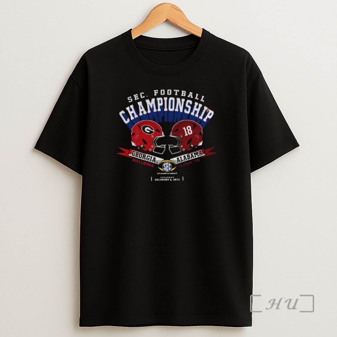 Officials Georgia Bulldogs Vs Alabama Crimson Tide Football Helmet Sec Championship 2025 Logo Premium Shirt Sweatshirt Tee