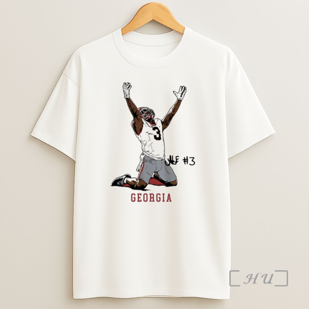 Officials Georgia Football Nate Frazier End Zone Celebration Signature Premium Shirt Sweatshirt Tee