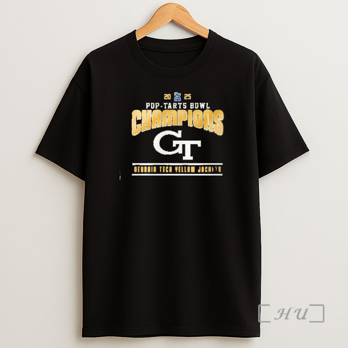 Officials Georgia Tech Yellow Jackets 2025 Pop Tarts Bowl Champions Logo Shirt Sweatshirt Tee