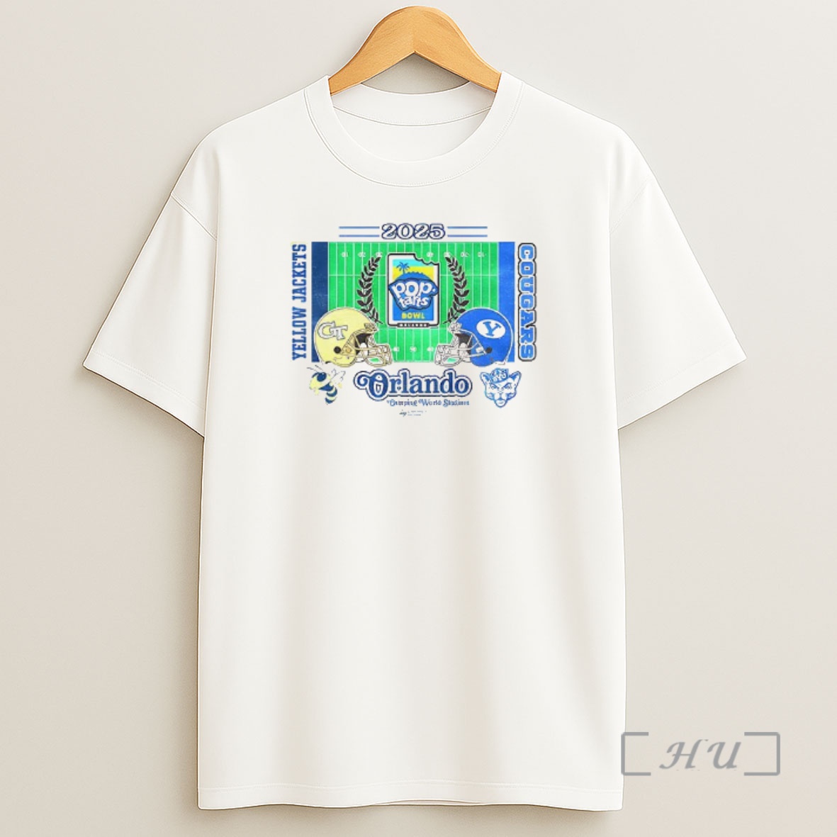 Officials Georgia Tech Yellow Jackets Vs Byu Cougars 2025 Pop Tarts Bowl 2 Team Stadium Shirt Sweatshirt Tee