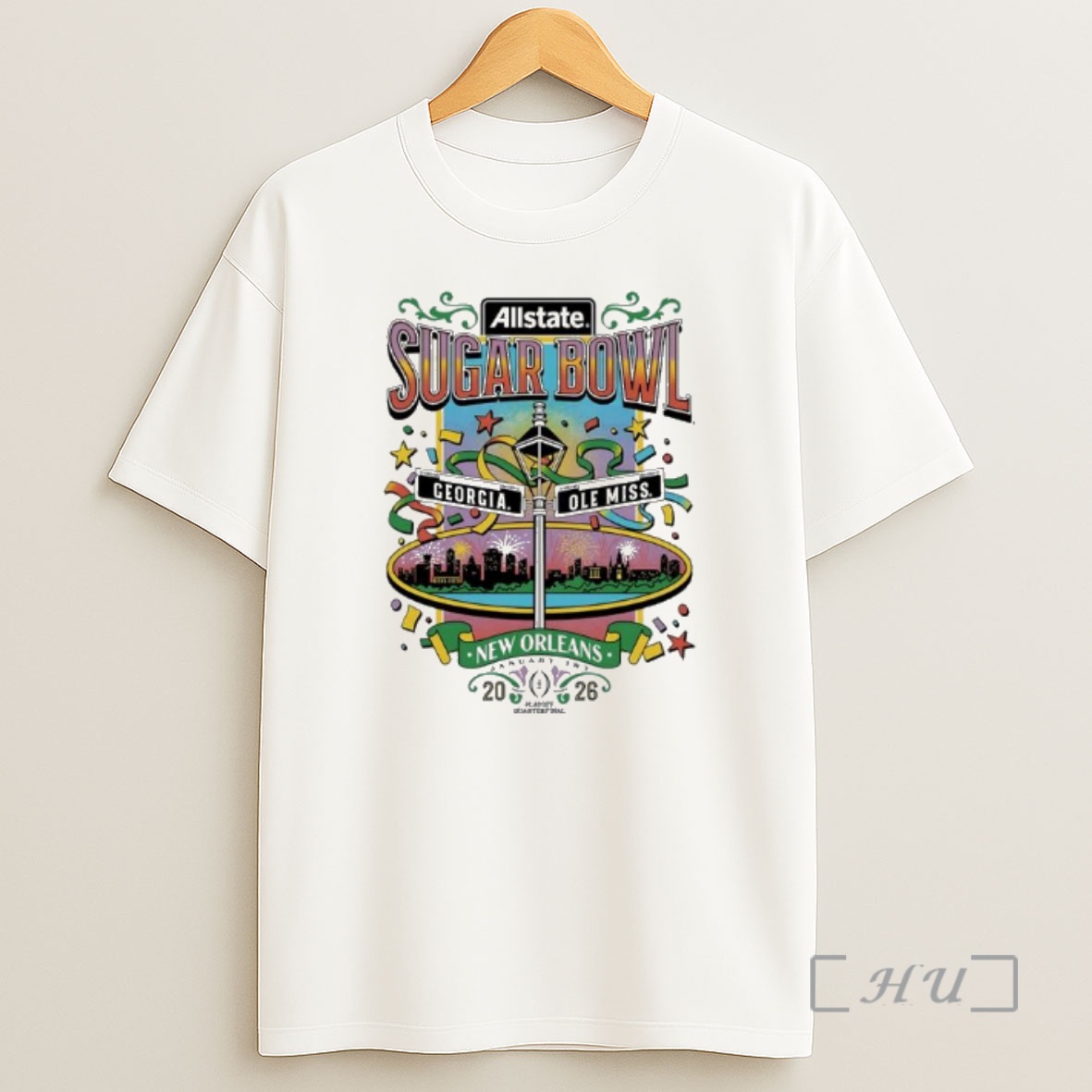 Officials Georgia Vs Ole Miss 2026 Allstate Sugar Bowl Nola Shirt Sweatshirt Tee