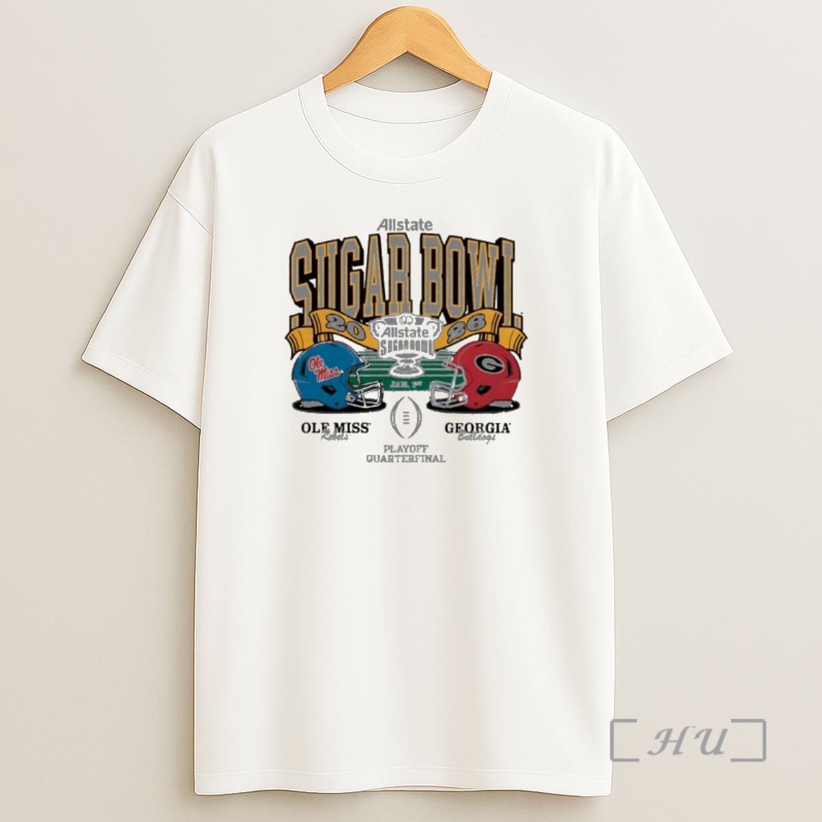 Officials Georgia Vs Ole Miss 2026 Sugar Bowl Head To Head Shirt Sweatshirt Tee