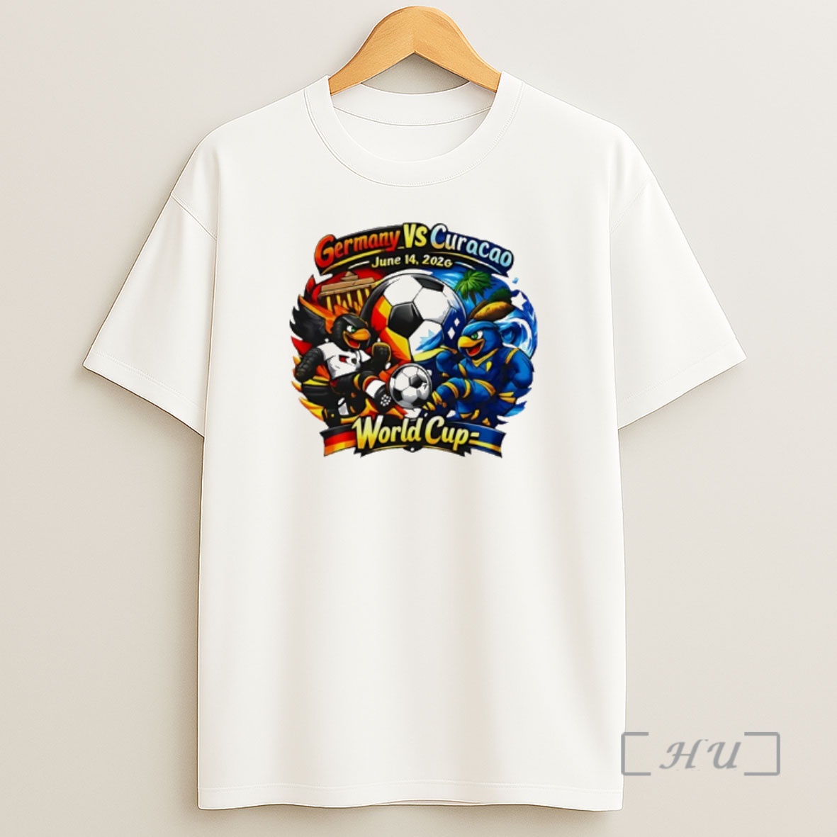 Officials Germany Vs Curacao 2026 World Cup Mascot Shirt Sweatshirt Tee