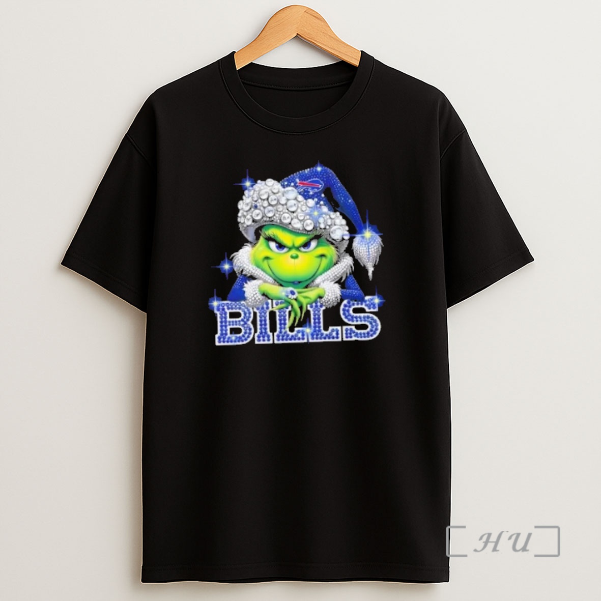 Officials Glitter Diamond Grinch Girl X Buffalo Bills Football Graphic Shirt Sweatshirt Tee