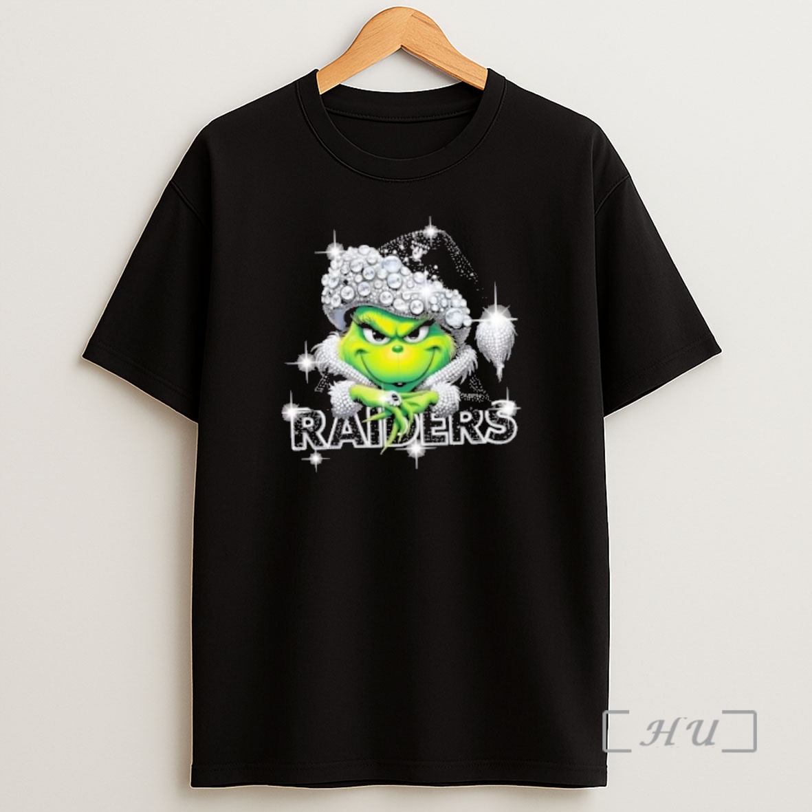 Officials Glitter Diamond Grinch Girl X Las Vegas Raiders Football Graphic Shirt Sweatshirt Tee