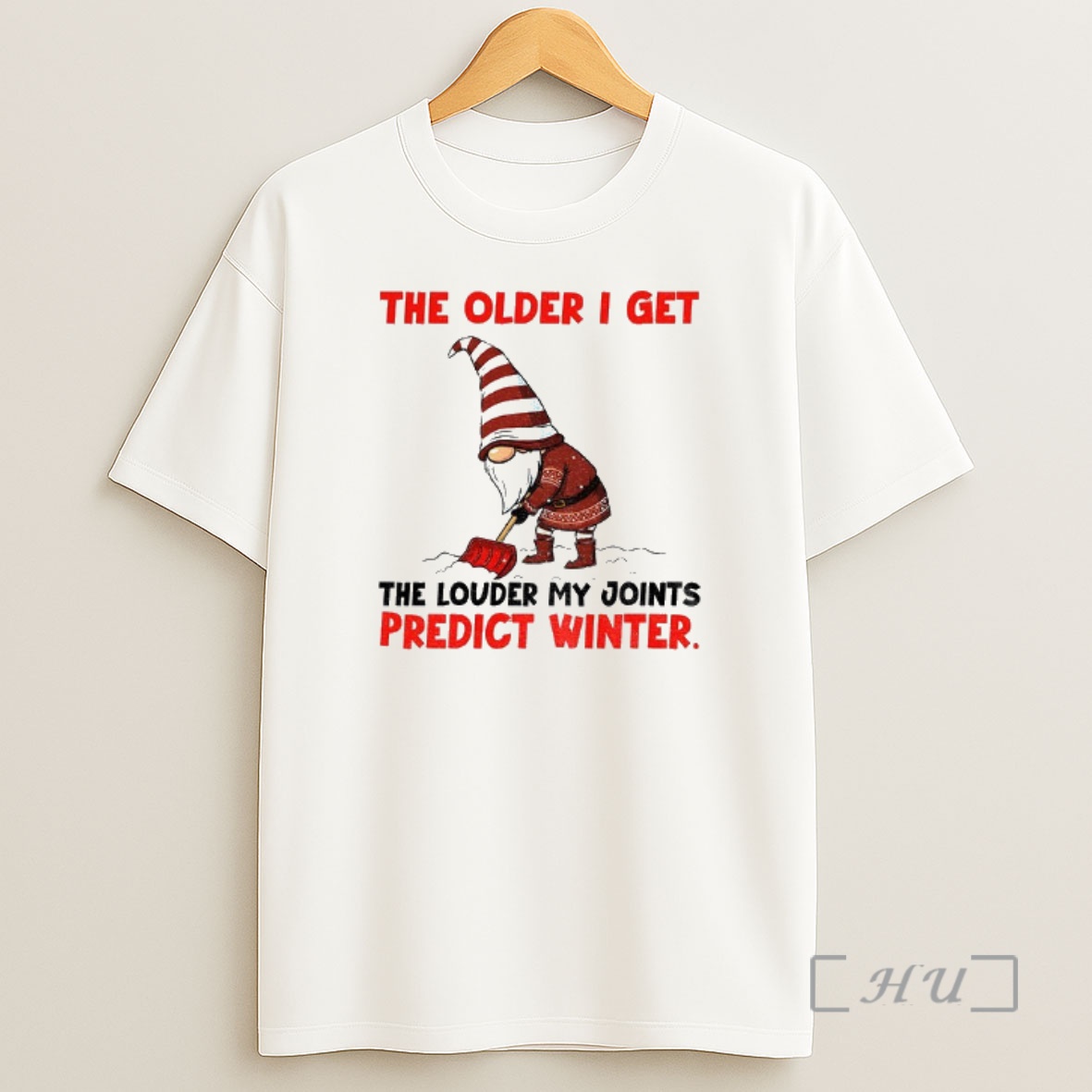 Officials Gnome The Older I Get The Louder My Joints Predict Winter Christmas Shirt Sweatshirt Tee