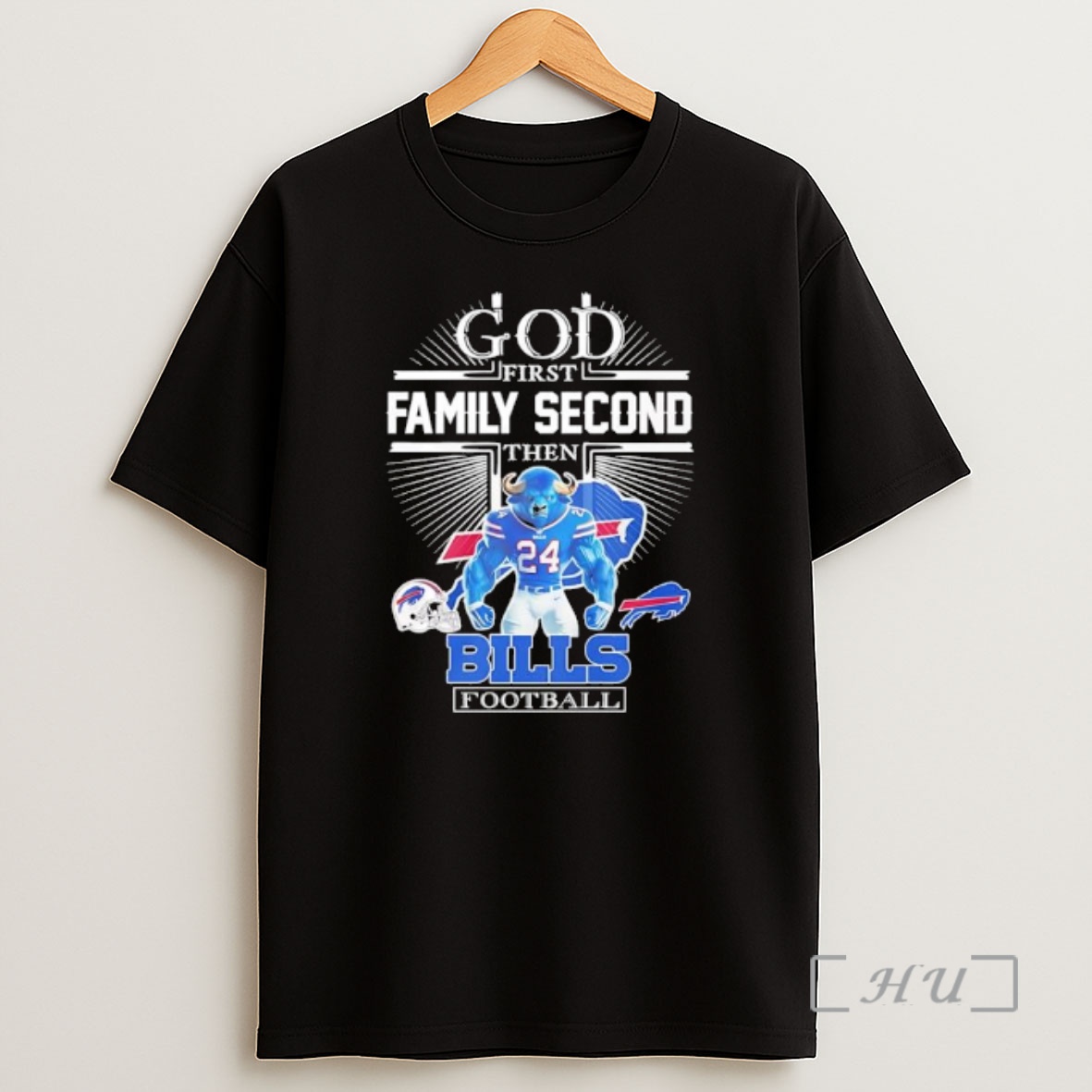 Officials God First Family Second Then Buffalo Bills Football Graphic Shirt Sweatshirt Tee