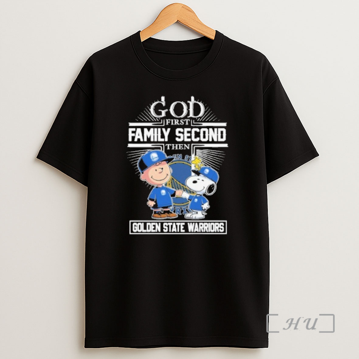Officials God First Family Second Then Peanuts Golden State Warriors Shirt Sweatshirt Tee