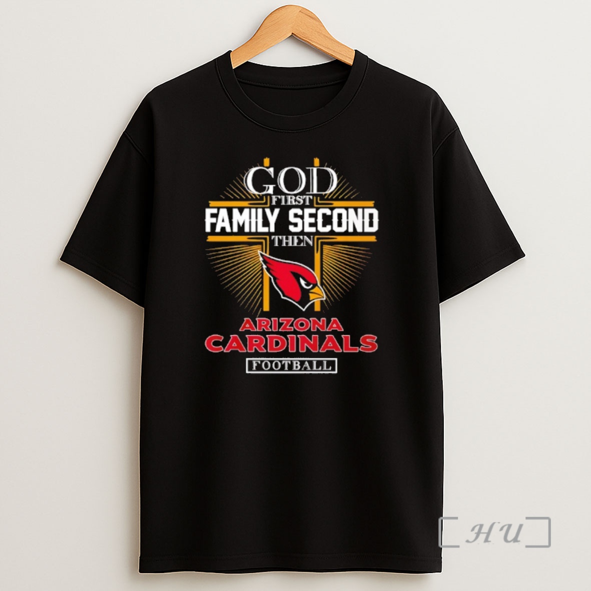 Officials God First Family Second Then Arizona Cardinals Football 2025 Premium Shirt Sweatshirt Tee