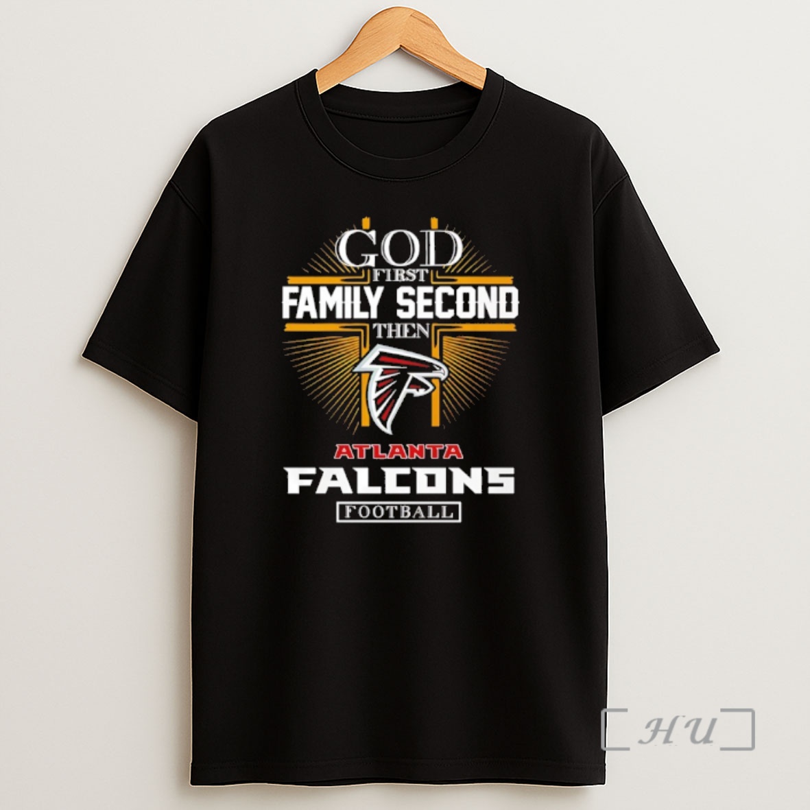 Officials God First Family Second Then Atlanta Falcons Football 2025 Premium Shirt Sweatshirt Tee