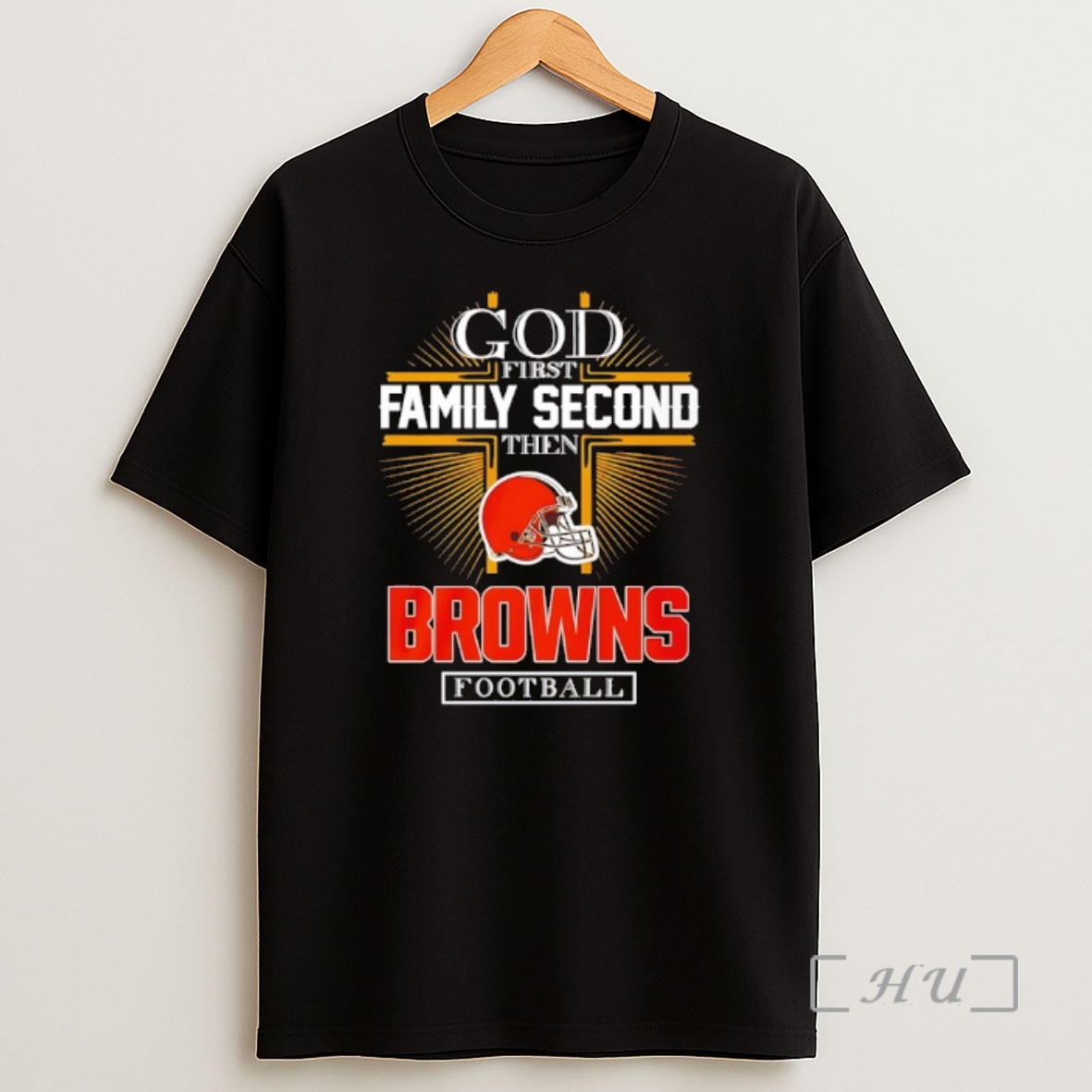 Officials God First Family Second Then Browns Football 2025 Premium Shirt Sweatshirt Tee