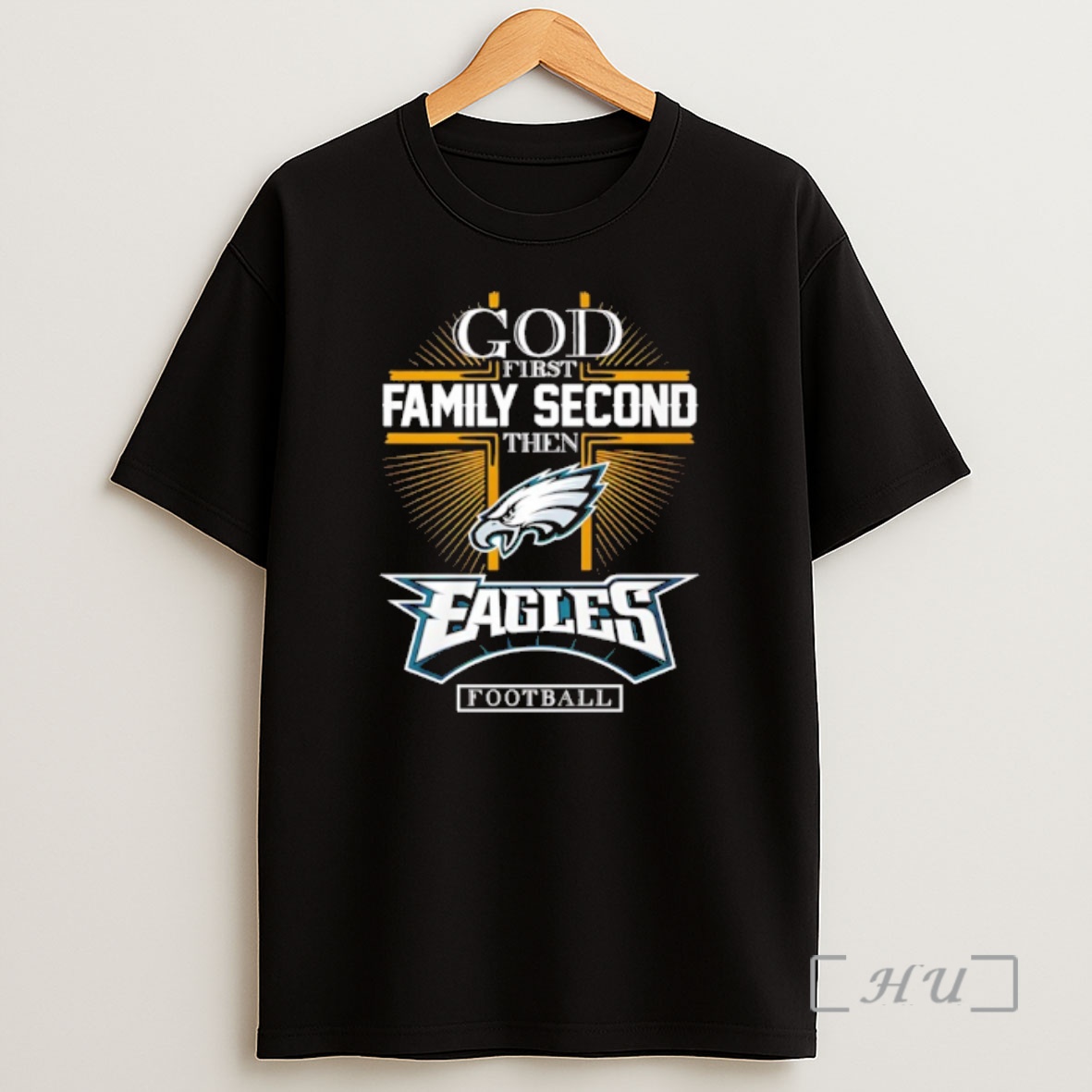 Officials God First Family Second Then Philadelphia Eagles Football 2025 Premium Shirt Sweatshirt Tee