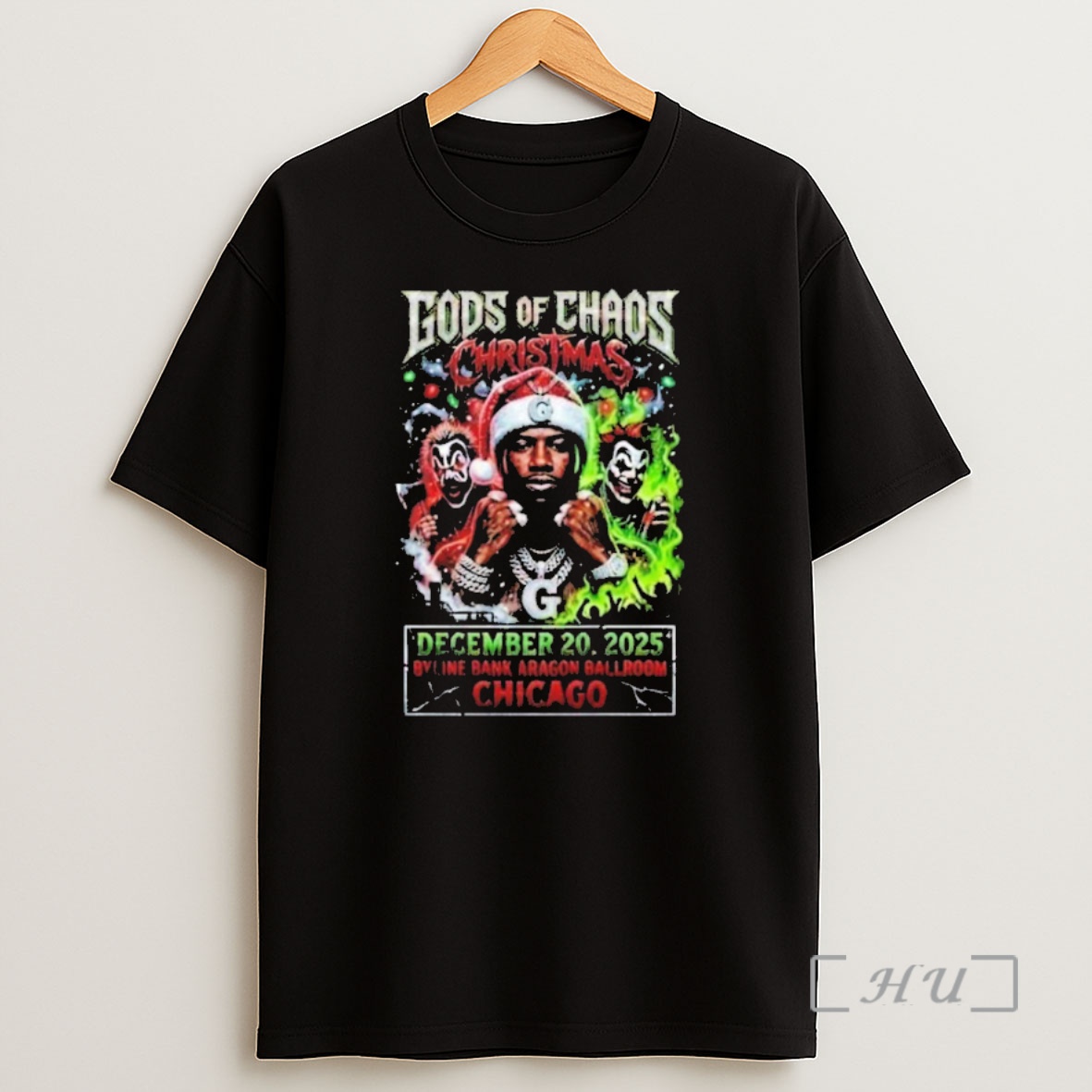 Officials Gods Of Chaos Christmas Show At Byline Bank Aragon Ballroom On December 20 2025 Chicago Shirt Sweatshirt Tee
