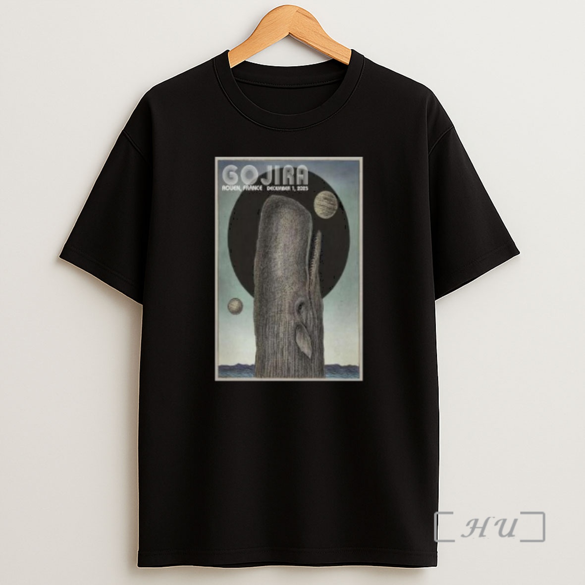 Officials Gojira Rouen France Dec 1 2025 Circle Black Premium Shirt Sweatshirt Tee
