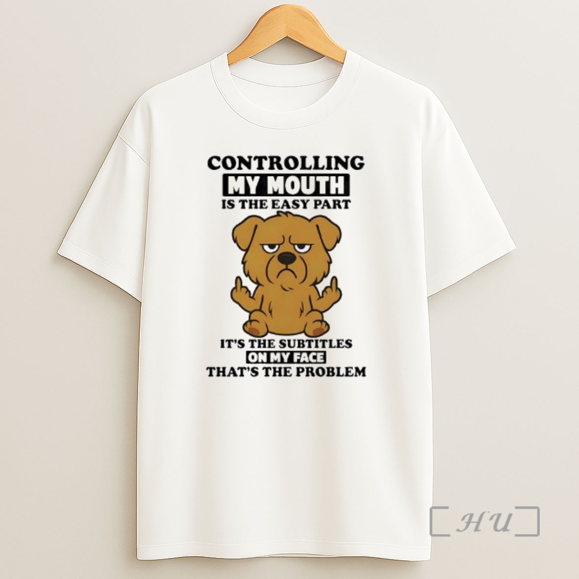 Officials Golden Retriever Controlling My Mouth Is The Easy Part On My Face Shirt Sweatshirt Tee