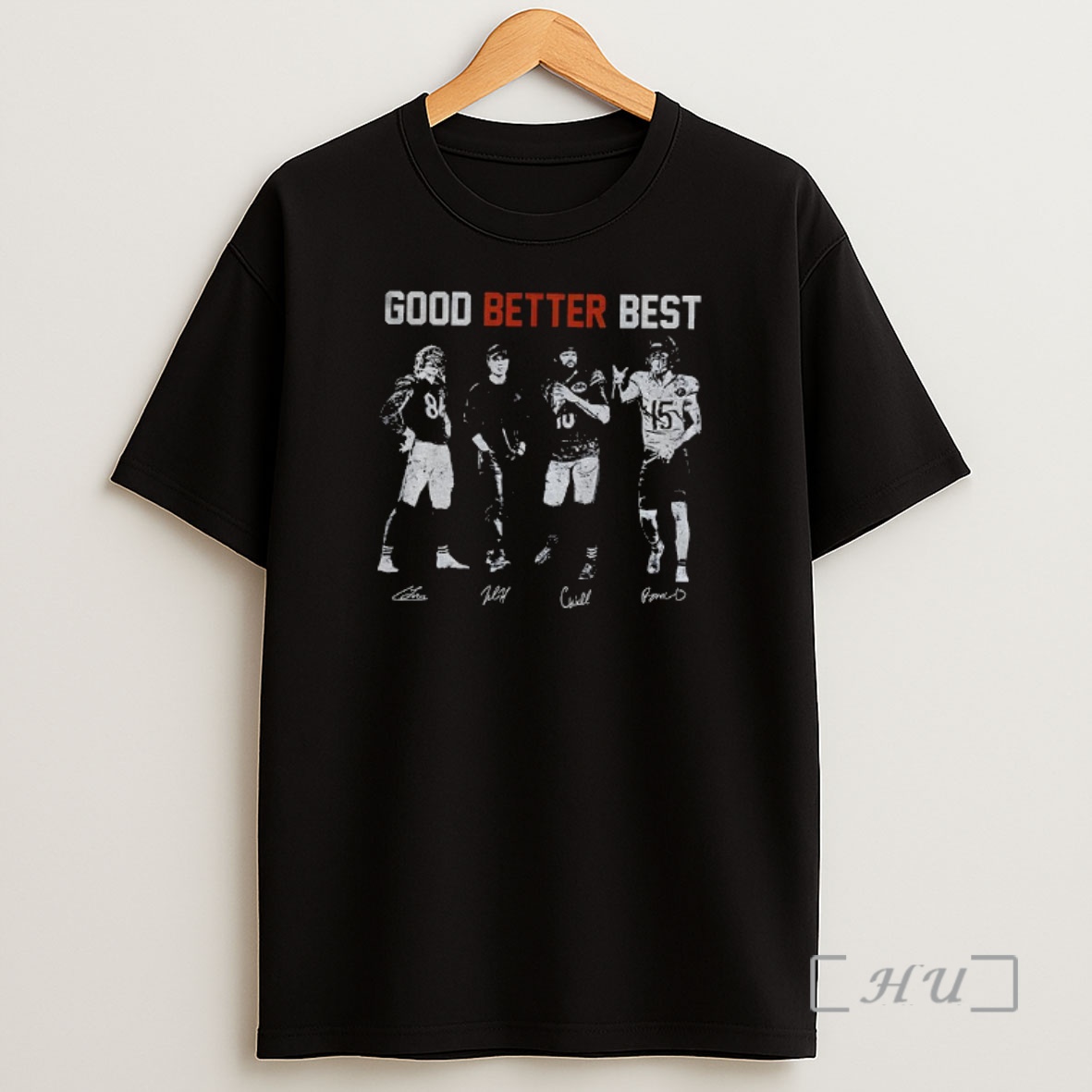 Officials Good Better Best Chicago Bears Football Players Signatures Vintage Premium Shirt Sweatshirt Tee