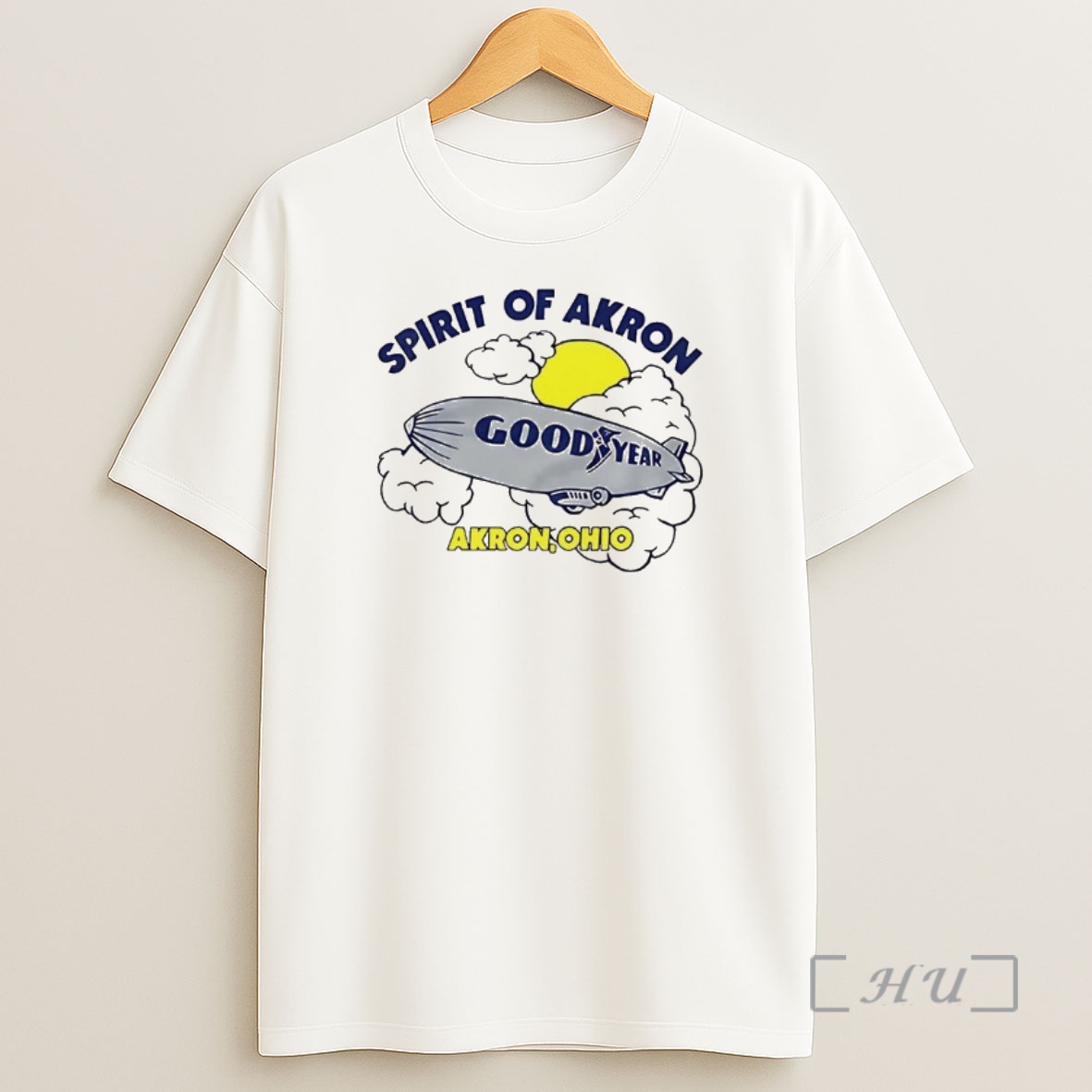 Officials Goodyear Blimp Spirit Of Akron Ohio Cartoon Shirt Sweatshirt Tee