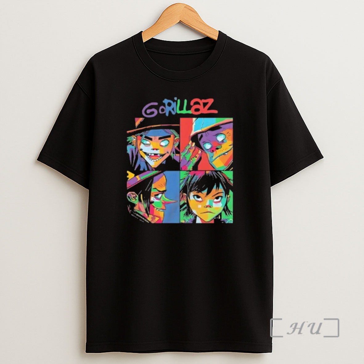 Officials Gorillaz Members 2 D Murdoc Niccals Noodle Russel Hobbs Graphic Shirt Sweatshirt Tee