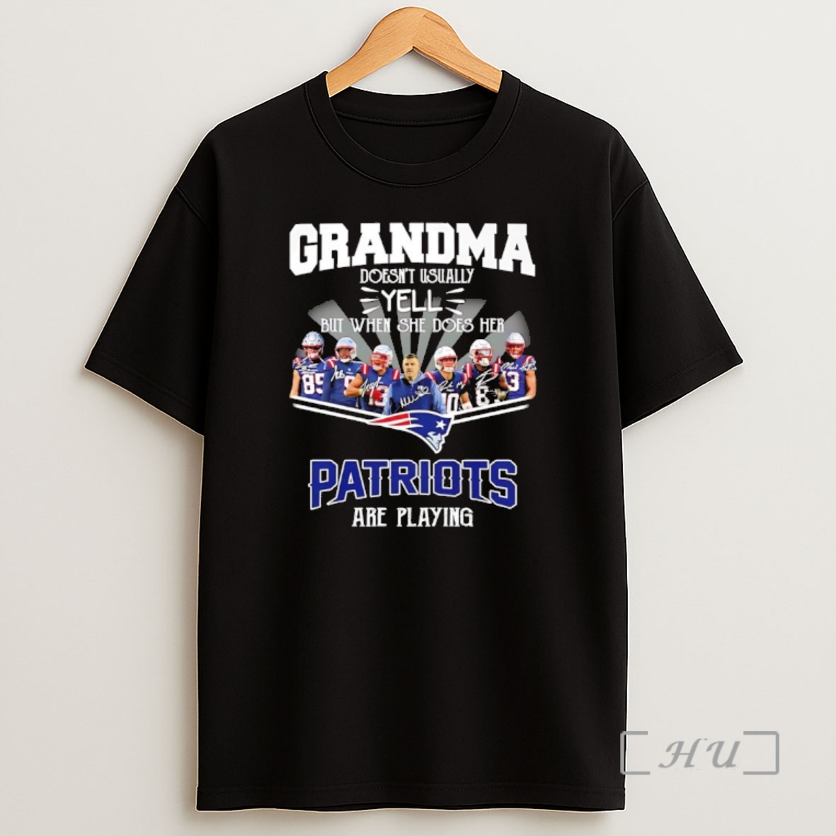 Officials Grandma Doesnt Usually Yell But When She Does Her Patriots Are Playing Signatures Premium Shirt Sweatshirt Tee