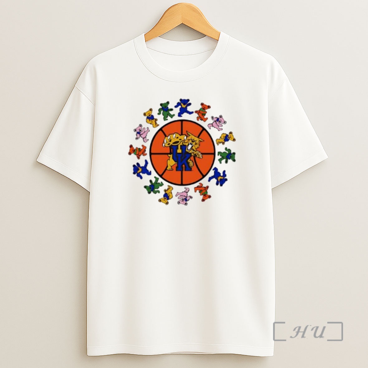 Officials Grateful Dead Kentucky Wildcats Basketball Logo Shirt Sweatshirt Tee