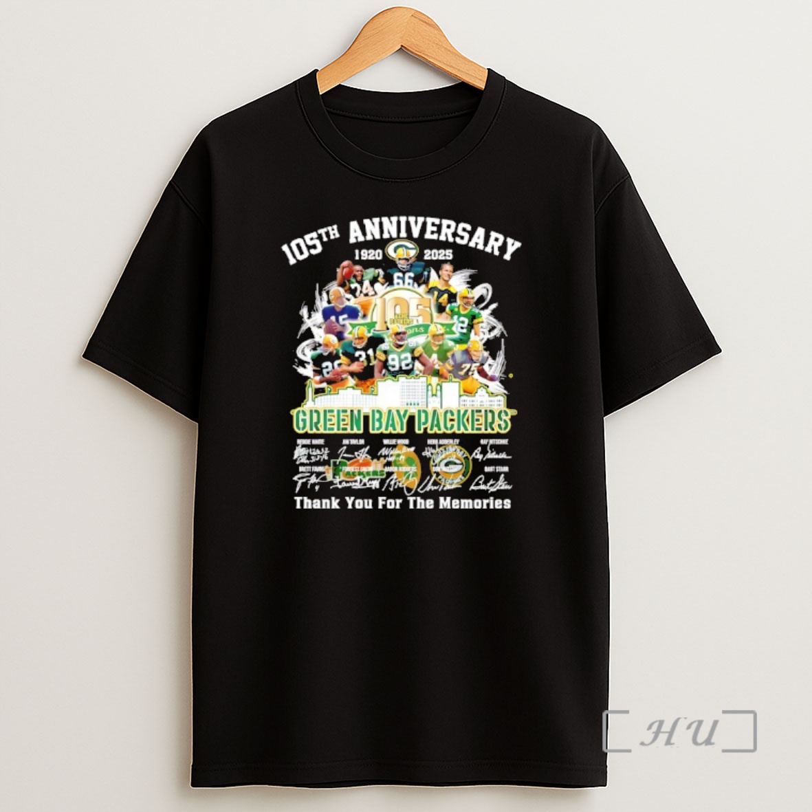 Officials Green Bay Packers 105th Anniversary 1920 2025 Thank You For The Memories Premium Shirt Sweatshirt Tee