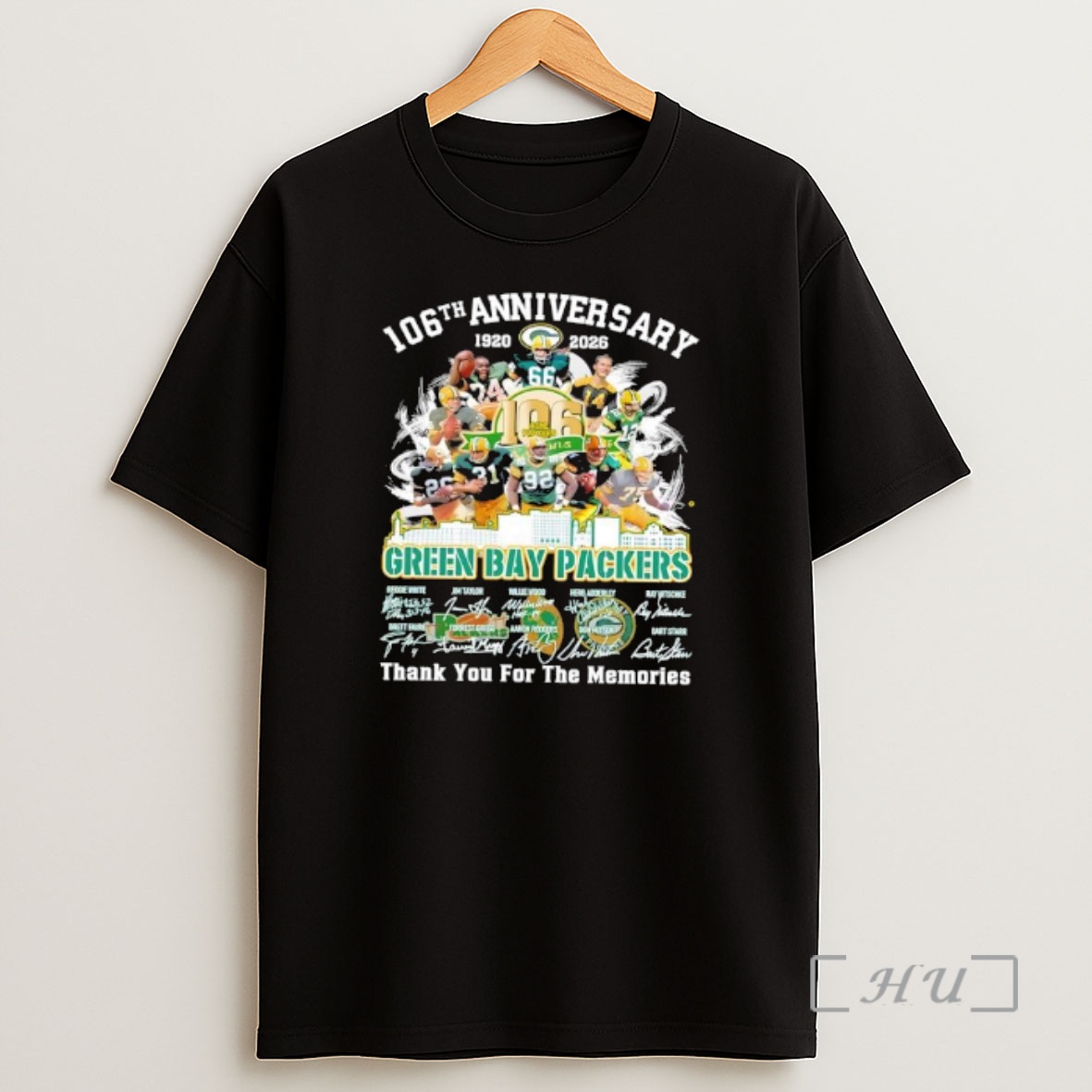Officials Green Bay Packers 1920 2026 106th Anniversary Thank For The Memories Signatures Shirt Sweatshirt Tee