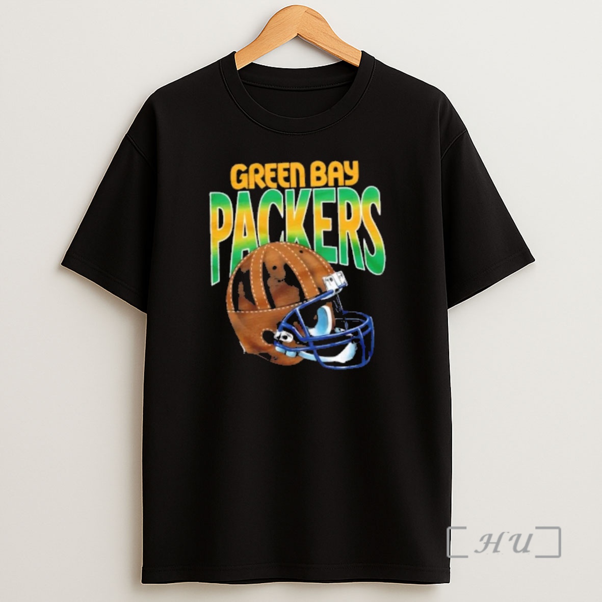Officials Green Bay Packers Gradient Alt Helmet Shirt Sweatshirt Tee