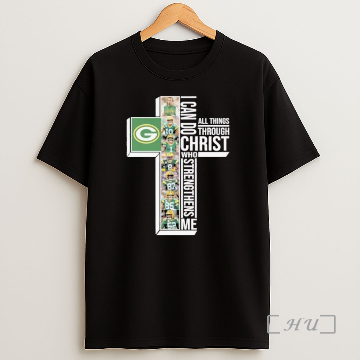 Officials Green Bay Packers I Can Do All Things Through Christ Who Strengthens Me Premium Shirt Sweatshirt Tee