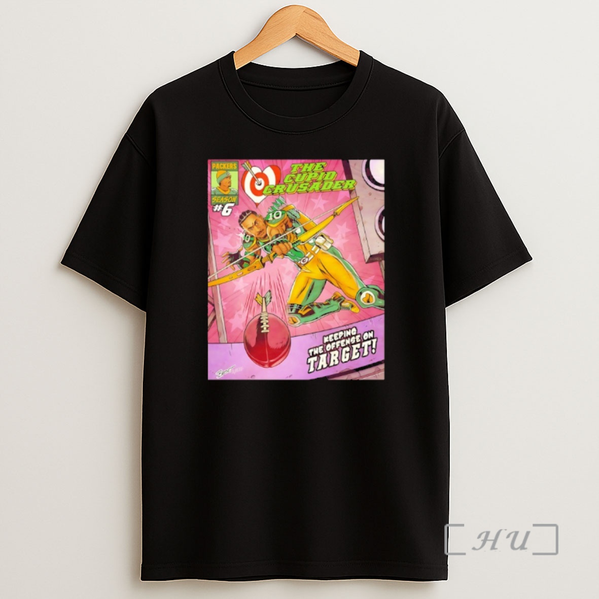 Officials Green Bay Packers Jordan Love The Cupid Crusader Keeping The Offense On Target Premium Shirt Sweatshirt Tee