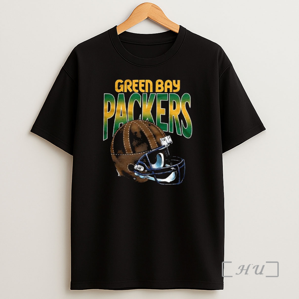 Officials Green Bay Packers Nfl Logo Gradient Helmet Football Lover Shirt Sweatshirt Tee