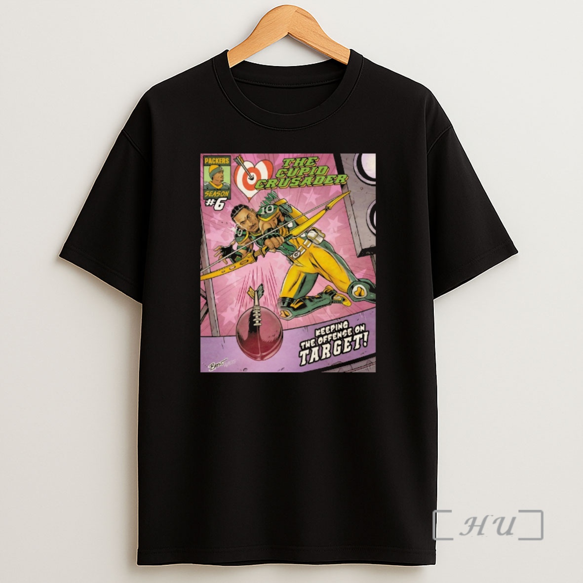 Officials Green Bay Packers The Cupid Crusader Keeping The Offense On Target Premium Shirt Sweatshirt Tee