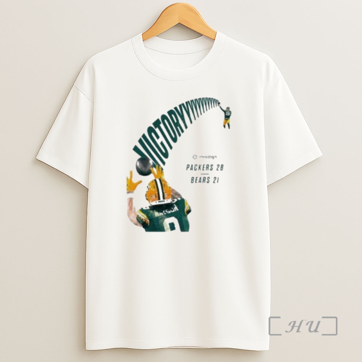 Officials Green Bay Packers Victory 28 Bears 21 Circle White Shirt Sweatshirt Tee