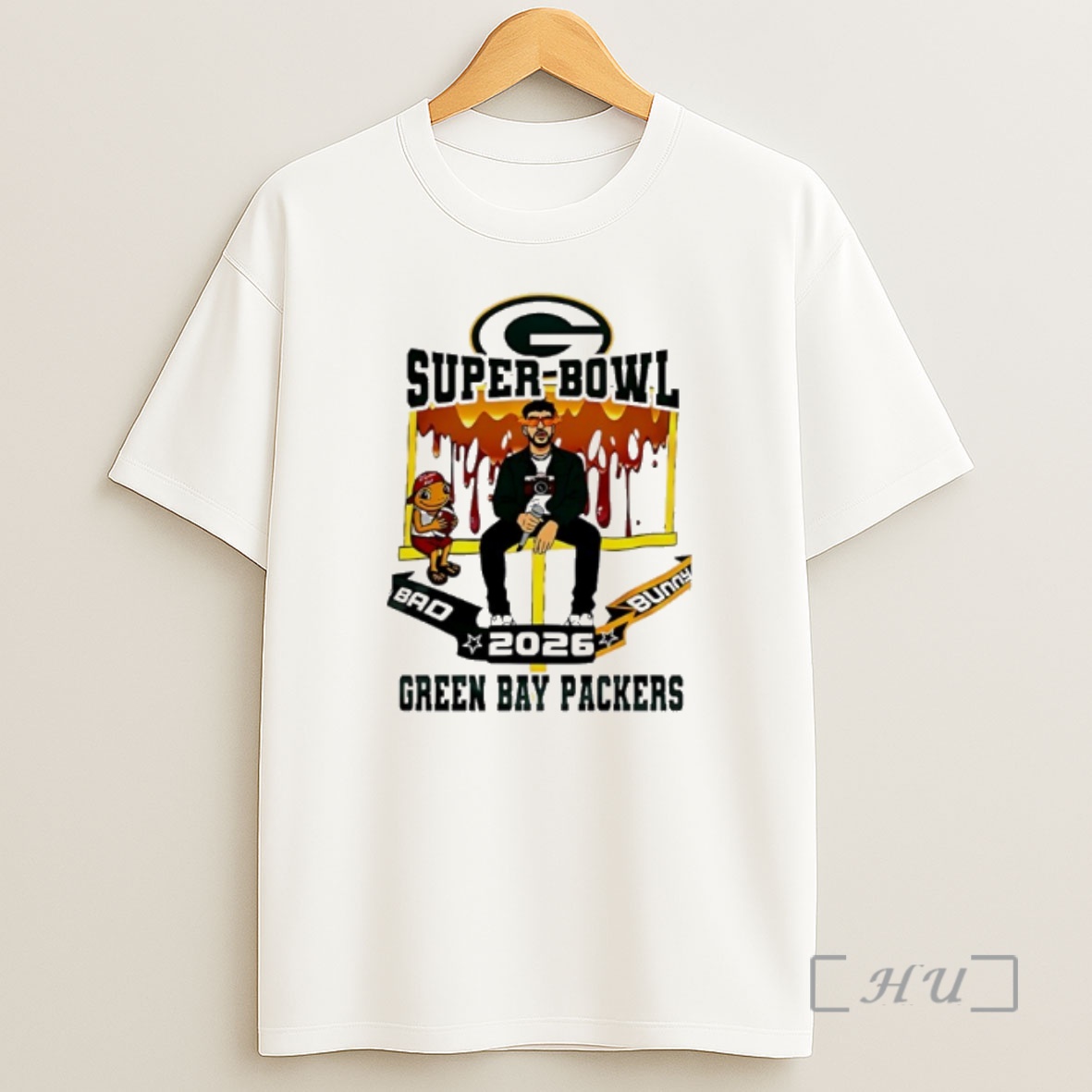Officials Green Bay Packers X Bad Bunny Super Bowl 2026 Shirt Sweatshirt Tee