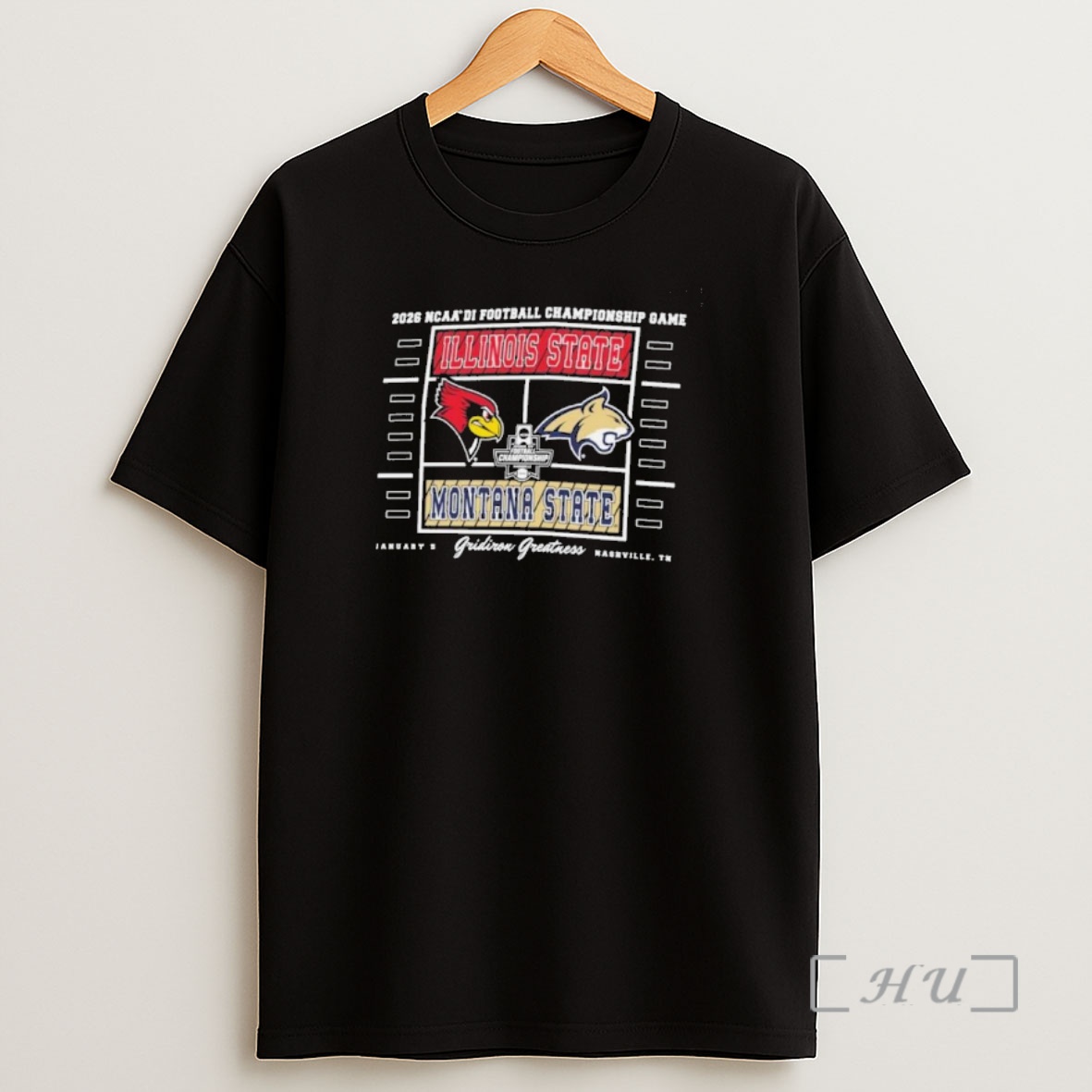 Officials Gridiron Greatness 2026 Ncaa Di Football Championship Game Illinois State Vs Montana State Shirt Sweatshirt Tee