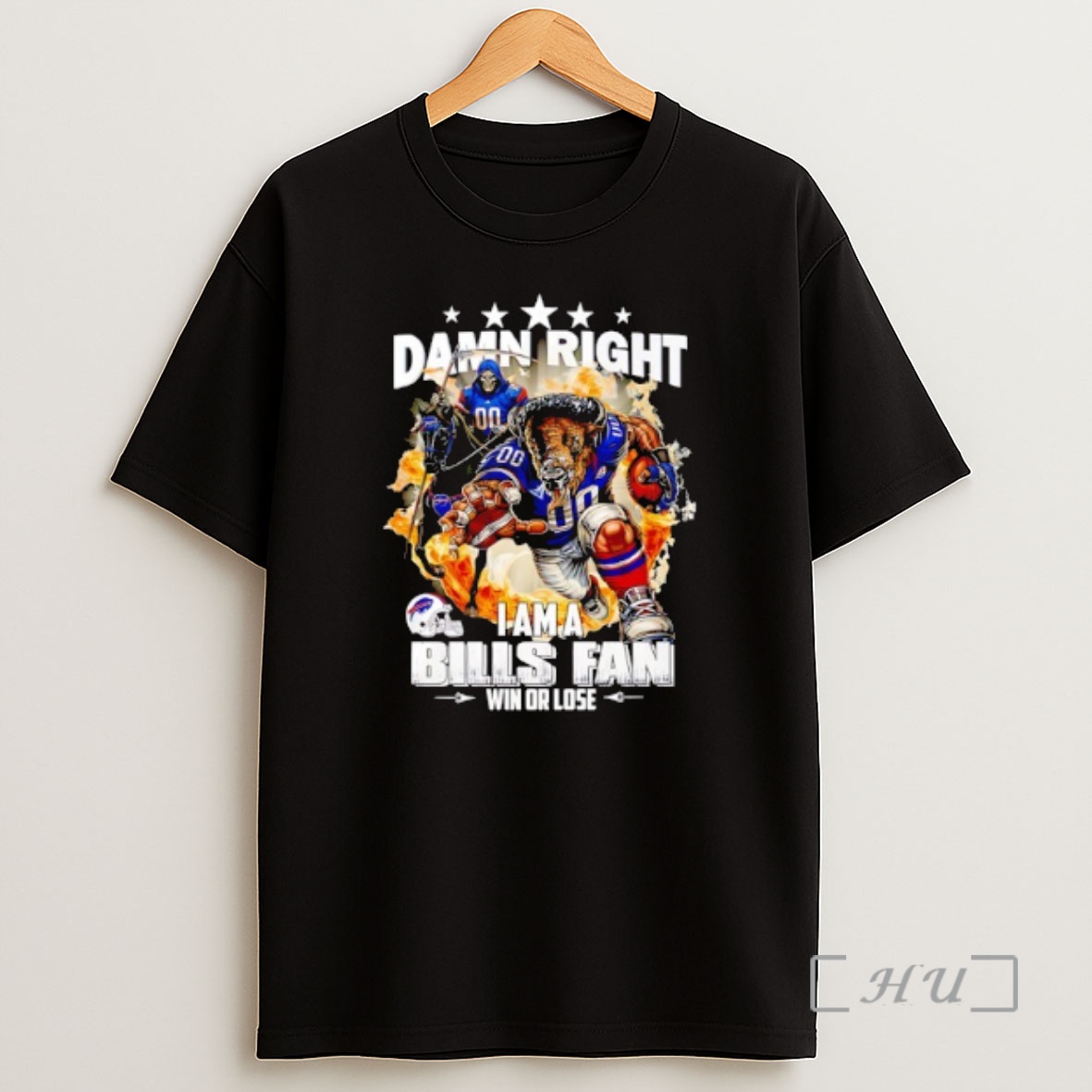 Officials Grim Reaper And Bison Buffalo Bills Damn Right I Am A Bills Fan Win Or Lose Shirt Sweatshirt Tee